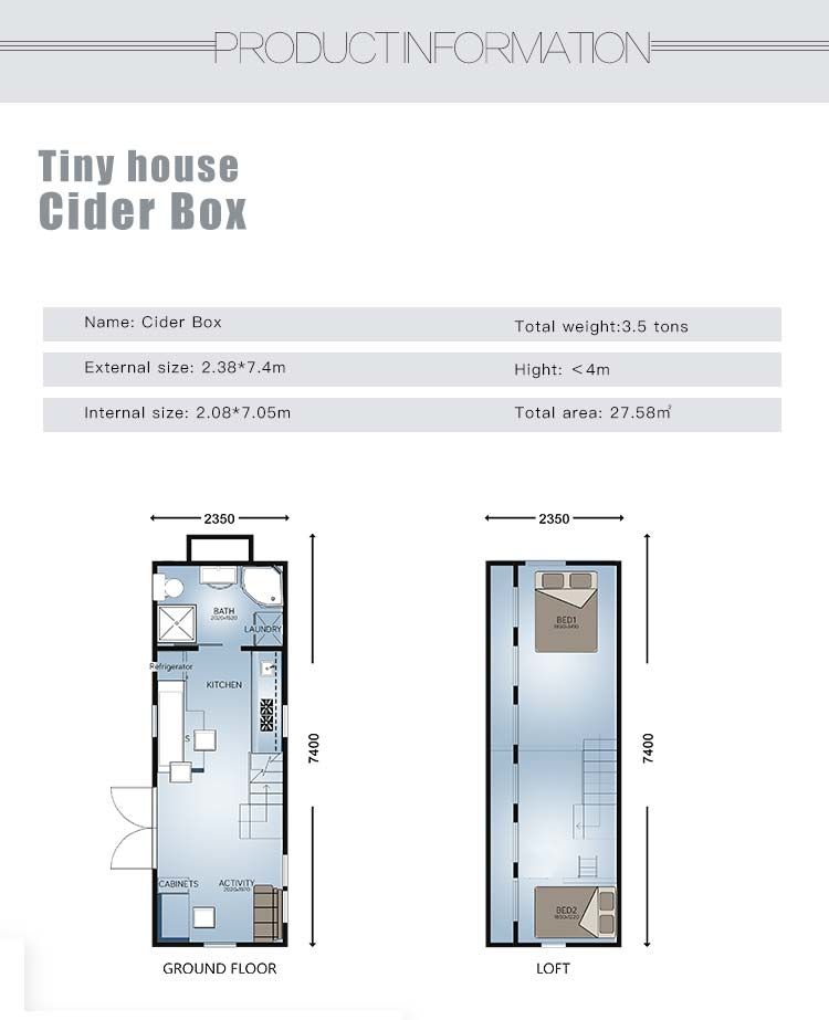 Light Steel Prefab Tiny House On Wheels With Australian Standard Modular Home