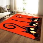 Living room large carpet, bedroom floor mat, scenic, artistic, cute, non slip