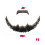 Full hand-woven fake beards, seamless men's fake mustaches, human hair-like fake