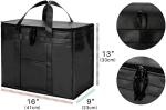 Foldable Insulated Shopping Bags Groceries Sturdy Zipper Washable Stands Coller
