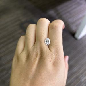 Quality 1.8 Carat Lab Grown Diamond Oval Cut CVD E Color VS1 Clarity 2EX N IGI wholesale