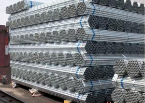 Quality galvanized steel pipe BS1387-1985 with thread wholesale