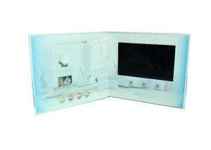 Quality Full color electronic flip book Video Booklet with Magnetic switch , 4G wholesale