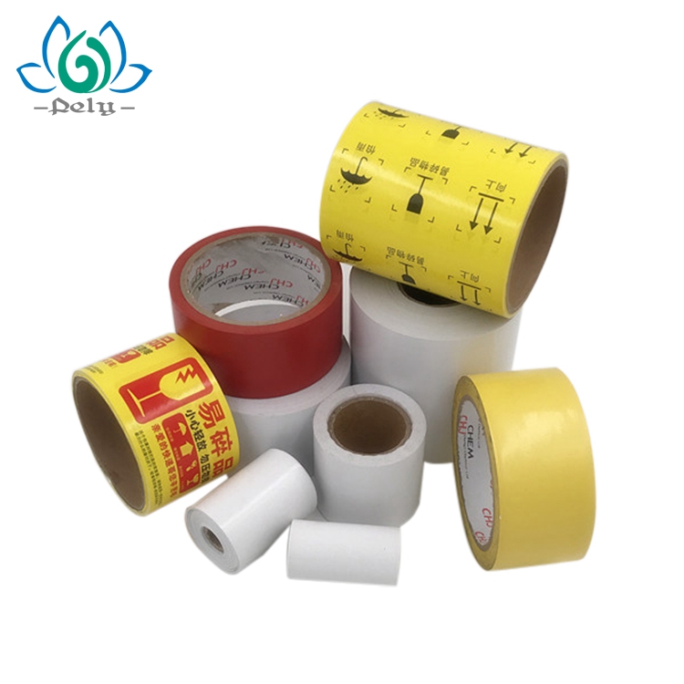 Two Layers Rectangle Custom Logo Printing Linerless Labels