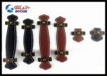 Genuine Leather Drawer Pull Black Leather Office Table Dresser Handles Modern