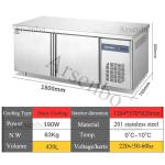 Multiscene Grey Fridge Undercounter , 220V Commercial Under Counter Refrigerator
