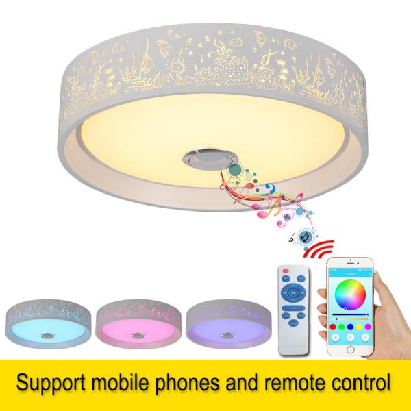 Cheap Bluetooth Led Lamp ceiling with loundspeaker for bedroom dimming LED Ceiling Lights (WH-MA-46) for sale