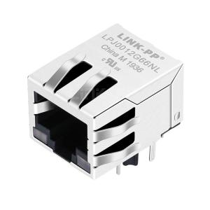 Quality LPJ0012G66NL 10/100 Base-T 1x1 Port RJ45 Magnetic Jack Tab Down With Red&amp;Green/Red&amp;Green Leds wholesale