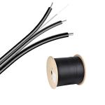 FRP Outdoor Steel Messenger Wire , G657 FTTH 2 4 1 Core Fiber Optic Cable