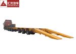 Multi Axle Steering Axle Heavy Duty Trailer Hydraulic Suspension low bed trailer