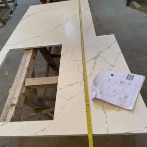 Quality Polished Matt Finish Quartz Countertop Vanity Top With Sink wholesale