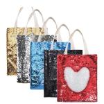 Customizable DIY Sublimation Blanks Magic Sequin Tote Bag 40*34cm