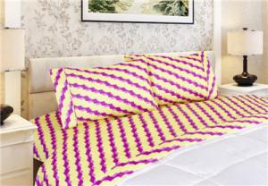 Quality Bamboo 4pcs Sheet Set Printed Bedsheet set wholesale