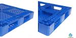 Single Face Industrial Plastic Pallet 4 Way Entry 1100*1100*150mm