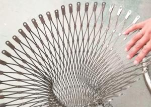 Ferruled Heavy Duty Rope Net Fence 2.0mm Wire Metal Netting Mesh
