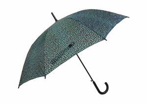 Quality Durability 23 Inch Auto Open Stick Umbrella Fashion Printed Black Frame wholesale