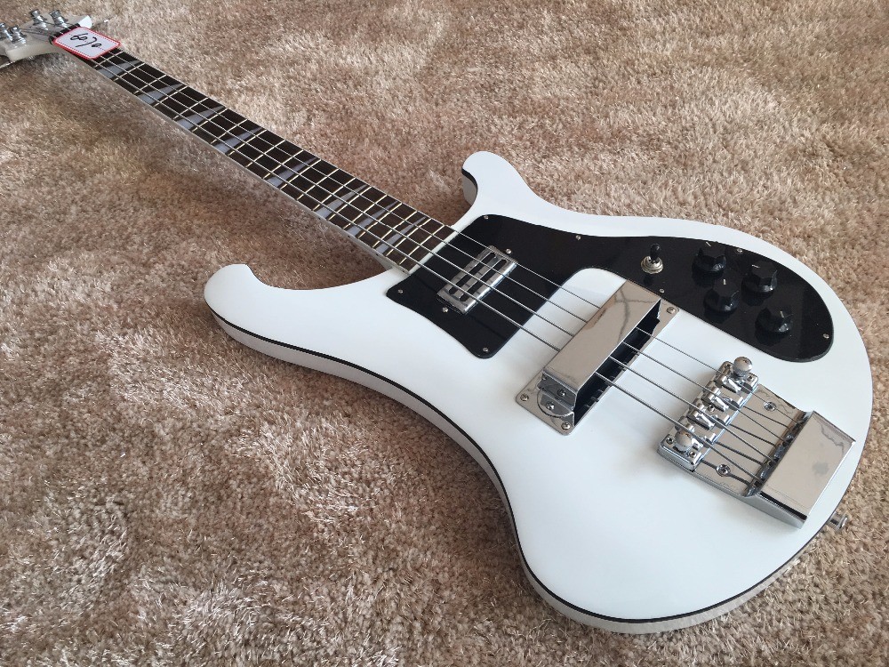4 string bass guitar set in neckshark inlay on rosewood black ABS binding set in neck RIC 4003 bass guitar
