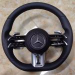 M-Ercedes B-Enz ML Refurbished Steering Wheel Peach Leather AMG Carbon Fiber