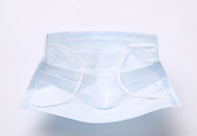 Hypoallergenic 3 Ply Surgical Mask , Earloop Surgical Mask Leak Proof High Density