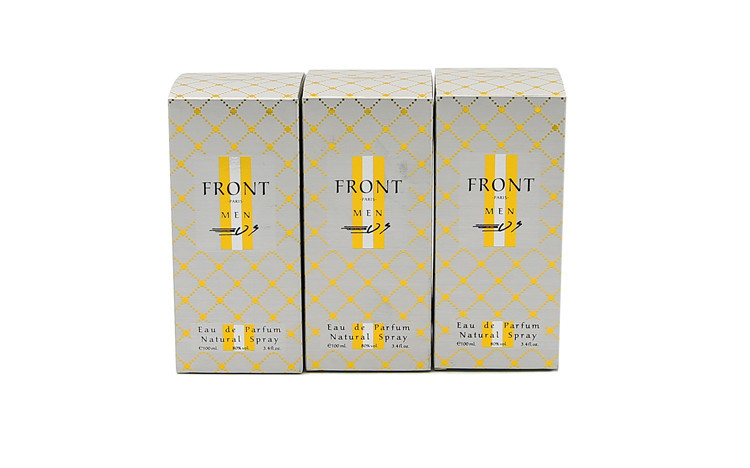 400GSM White Board Metallic Perfume Packaging Boxes Printing
