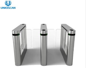 Quality Infrared Brush Motor Flap Barrier Gate 1.2 Mm 304 Stainless Steel wholesale