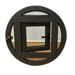 Windproof Waterproof Aluminumn Round Window with casement Opening Style