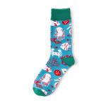 New marine series shark colorful trendy mens creative cotton tube socks