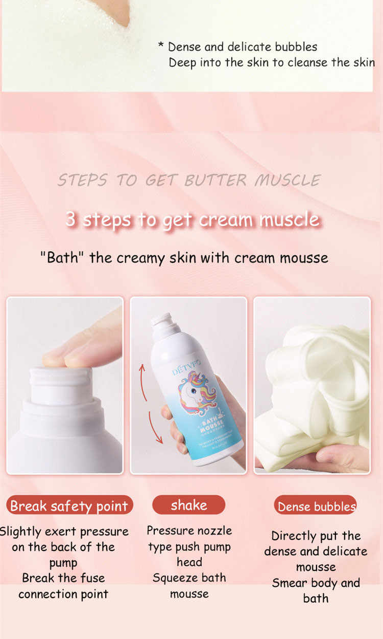 Goat Milk Hotel Shower Gel Bath Shower Mousse Foam Body Bubble Wash Lotion