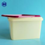 Recycled PP IML Tubs 2800ML 94OZ Thin Wall Square Food Grade Buckets