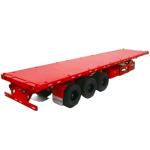 Customized Shipping Container Semi Trailer , 3 Axles 40 Ft Used Flatbed Semi