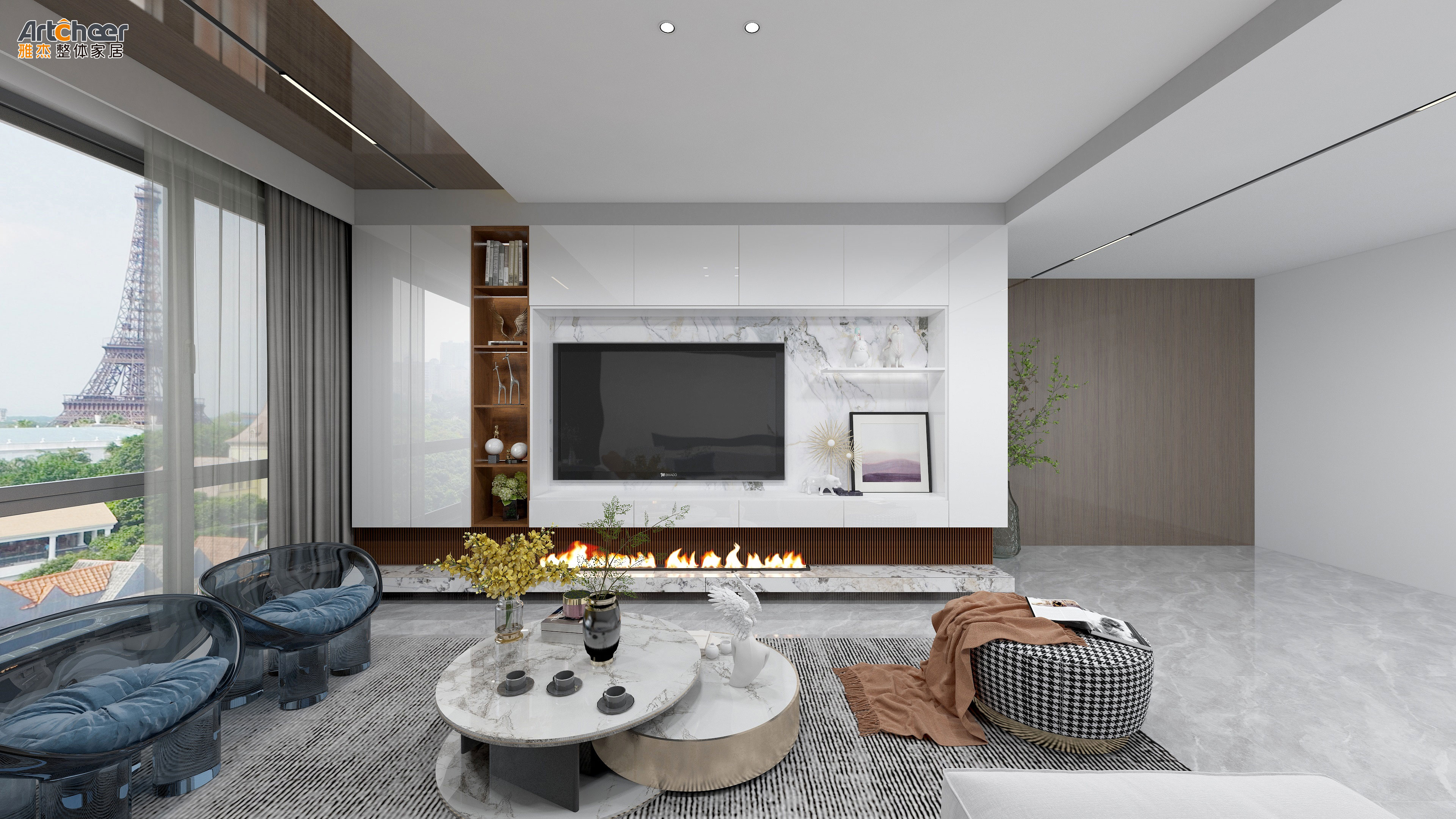 High Grade E1 Wooden TV Cabinets Furniture Designs for Modern Living Room Wall Mount