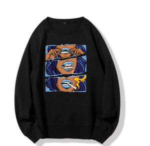 Quality O Neck Women Crop Hoddies Blank Oversized Sweatshirts wholesale