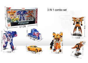 Quality 3 In 1 Mini Children's Dinosaur Car Transformer Deformation Toys Non Toxic wholesale