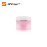 Luxury Facial Empty Round Skin Care Cream Plastic Cosmetic Jar with screw lid