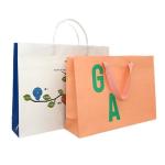 Customized Handmade Large Portable Fashion Shopping Paper Gift Rectangular Green