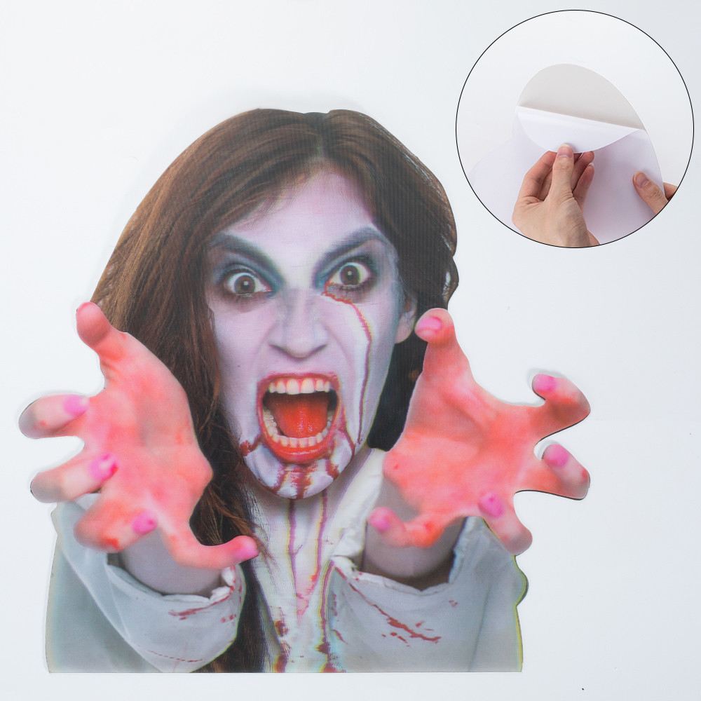 Custom Printing Logo Label PVC Anime Car Sticker Anime Motion Card Sticker Waterproof 3D Anime Stickers