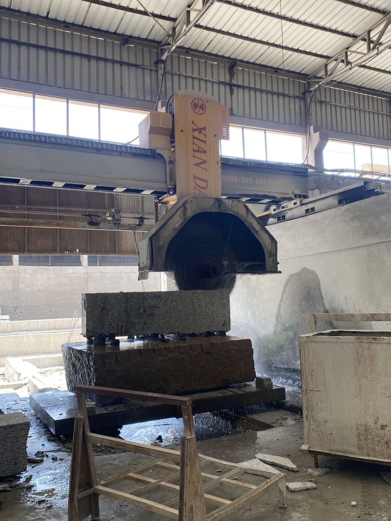55kw Main Power Stone Cutting Machine For Precise Cutting Performance