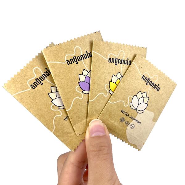 50 - 200microns Heat Seal Kraft Paper Aluminum Foil Back Seal Bag For Small Unit