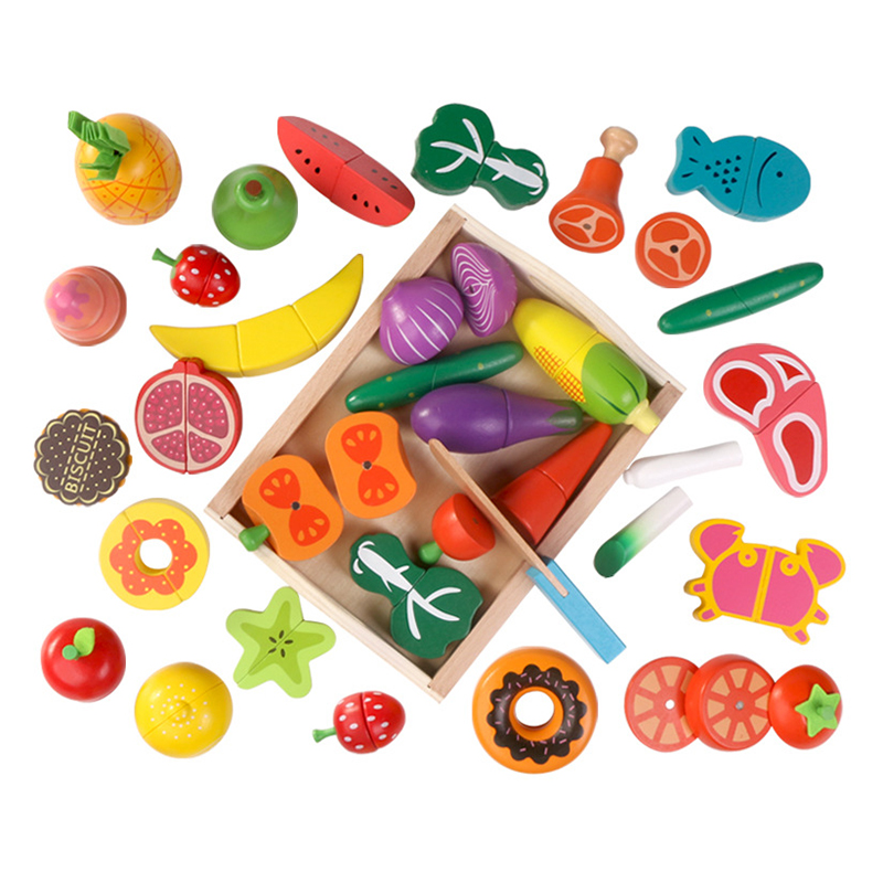Simulation Kitchen Pretend Toy Wooden Montessori Educational For Kids
