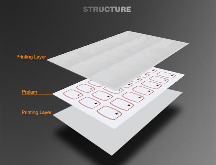 125KHz Emarine RFID Card Inlay , Plastic Rfid Smart Labels 512 Bits