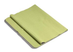 Quality Foldable Green Yoga Towel Highly Absorbent Lightweight Anti Fatigue wholesale