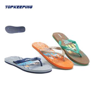 Quality Print Men EVA Beach Slipper PVC Herringbone Slipper Flip Flop wholesale