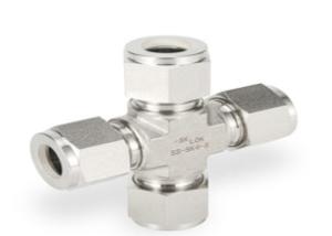 Quality BSP Double Ferrule 25mm 6000 Psi SS316 Pipe Fittings Cross wholesale