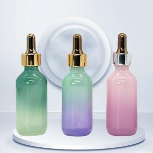 Quality Rainbow Gradient Boston Dropper Bottles 100ml Essential Oil Bottle wholesale