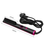 Negative Ion Hair Straightener Brush Auto Off & Easy To Use Anti Scald Hot Comb