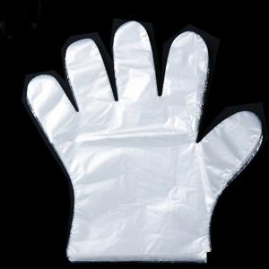 Quality 1.2g Food Grade Disposable Gloves , Disposable Plastic Hand Gloves In 100 Sets wholesale