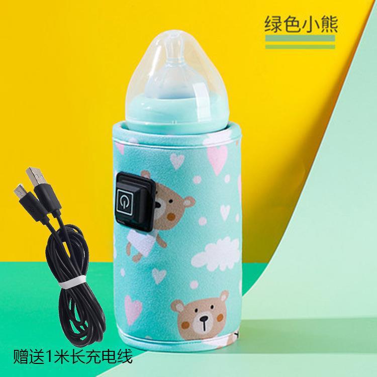 USB Milk Water Bottle Warmer Travel Stroller Insulated Baby Nursing Bottle Heater
