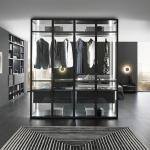 Glass Cabinet Bedroom Retail Display Aluminum Alloy Frame