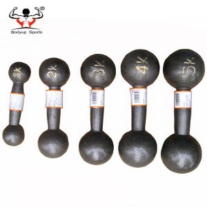 Quality Round Head Fitness Equipment Dumbbells Perfect Handfeeling For Power Training wholesale
