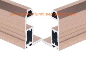 Quality Rose Golden Brushed Aluminium Sliding Door Extrusions Profiles For Wardrobe wholesale